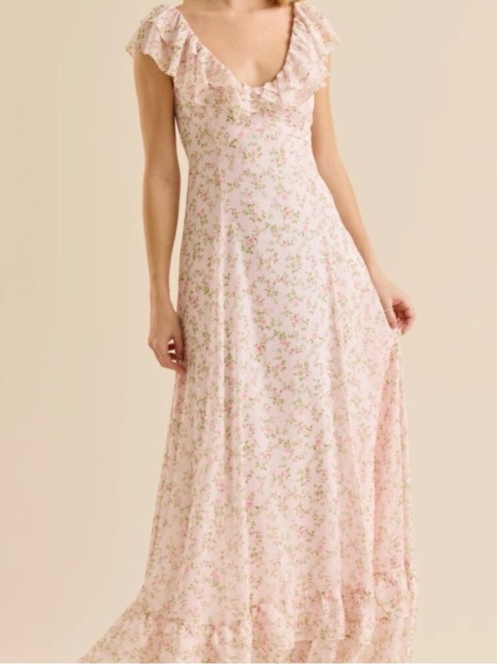 NEW Altar’d State Pink Floral Maxi Dress Size Small Available NWT